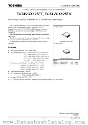 TC74VCX125FK datasheet pdf TOSHIBA