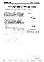 TC74VCX138FK datasheet pdf TOSHIBA