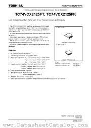 TC74VCX2125FK datasheet pdf TOSHIBA