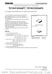 TC74VCX2244FK datasheet pdf TOSHIBA