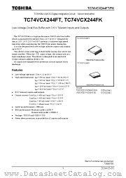 TC74VCX244FK datasheet pdf TOSHIBA
