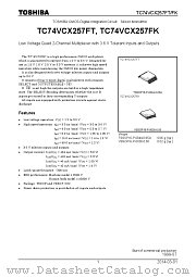 TC74VCX257FK datasheet pdf TOSHIBA