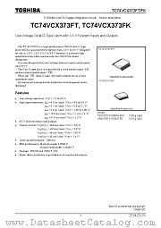 TC74VCX373FK datasheet pdf TOSHIBA