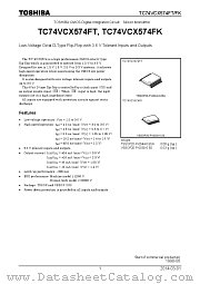 TC74VCX574FK datasheet pdf TOSHIBA