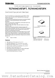 TC74VHCV573FT datasheet pdf TOSHIBA