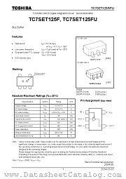 TC7SET125F datasheet pdf TOSHIBA