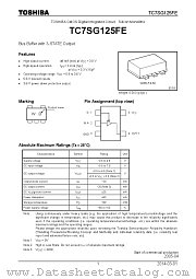 TC7SG125FE datasheet pdf TOSHIBA