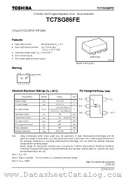 TC7SG86FE datasheet pdf TOSHIBA