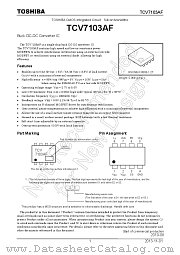 TCV7103AF datasheet pdf TOSHIBA