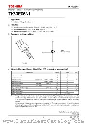 TK30E06N1 datasheet pdf TOSHIBA