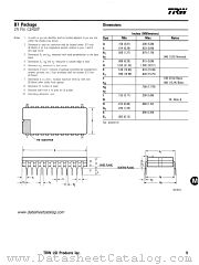 B7 PACKAGE datasheet pdf TRW