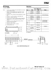 B8 PACKAGE datasheet pdf TRW