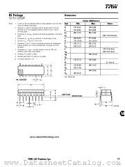 B9 PACKAGE datasheet pdf TRW