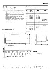 J6 PACKAGE datasheet pdf TRW