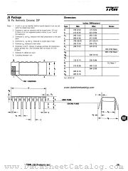 J9 PACKAGE datasheet pdf TRW