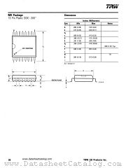 M9 PACKAGE datasheet pdf TRW