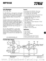 MPY016K datasheet pdf TRW