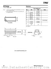 N8 PACKAGE datasheet pdf TRW