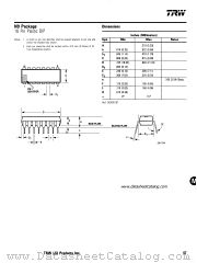 N9 PACKAGE datasheet pdf TRW