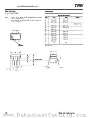 NH PACKAGE datasheet pdf TRW