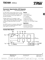 TDC1001 datasheet pdf TRW