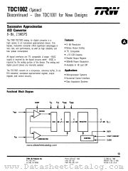 TDC1002 datasheet pdf TRW