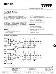 TDC1005 datasheet pdf TRW