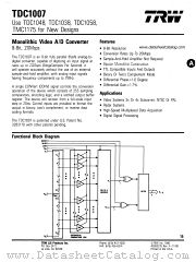 TDC1007 datasheet pdf TRW