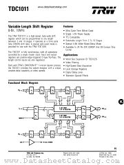 TDC1011 datasheet pdf TRW