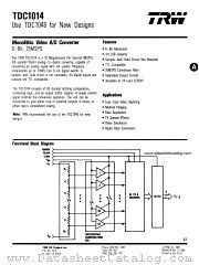 TDC1014 datasheet pdf TRW