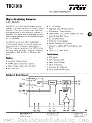 TDC1018 datasheet pdf TRW