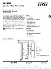 TDC1021 datasheet pdf TRW