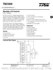 TDC1029 datasheet pdf TRW