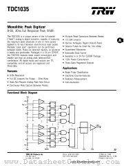 TDC1035 datasheet pdf TRW