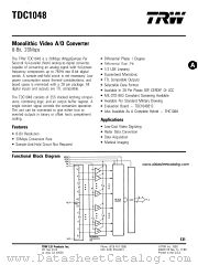 TDC1048 datasheet pdf TRW