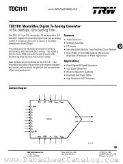 TDC1141 datasheet pdf TRW