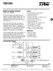 TDC1334 datasheet pdf TRW