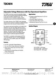 TDC4614 datasheet pdf TRW