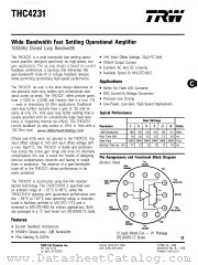 THC4231 datasheet pdf TRW