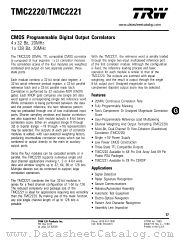 TMC2220 datasheet pdf TRW