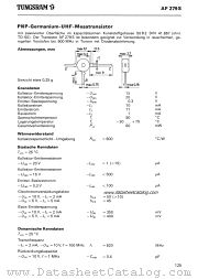 AF279S datasheet pdf TUNGSRAM