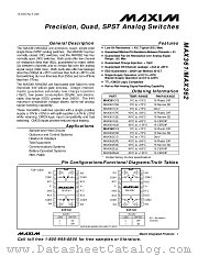 MAX361MJE datasheet pdf MAXIM - Dallas Semiconductor