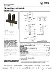 OPB817 datasheet pdf Optek Technology