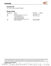 IC42S16400-7TIG datasheet pdf Integrated Circuit Solution Inc