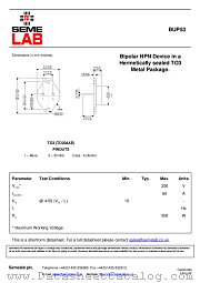 BUP53 datasheet pdf SemeLAB