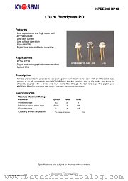 KPDE008-BP13 datasheet pdf etc