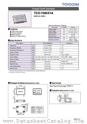 TCO-7086X1A datasheet pdf TOYOCOM