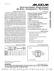 MAX952EUA datasheet pdf MAXIM - Dallas Semiconductor