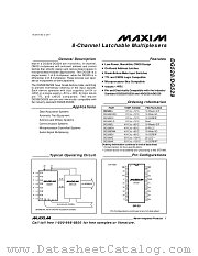 DG528EWN datasheet pdf MAXIM - Dallas Semiconductor