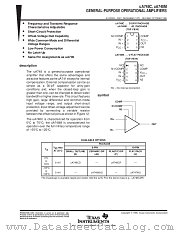 UA748M datasheet pdf Texas Instruments